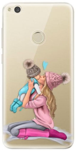 iSaprio Kissing Mom - Blond and Boy for Huawei P9 Lite (2017) - Phone Cover - Main image
