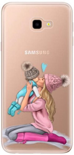 iSaprio Kissing Mom - Blond and Boy for Samsung Galaxy J4+ - Phone Cover - Main image
