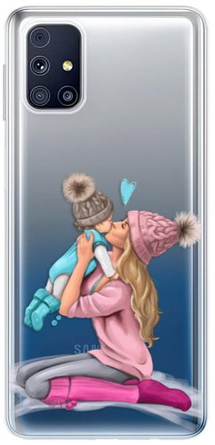 iSaprio Kissing Mom - Blond and Boy for Samsung Galaxy M31s - Phone Cover - Main image