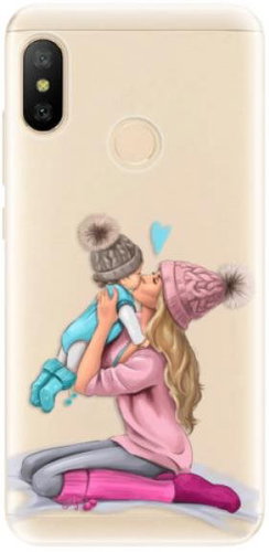 iSaprio Kissing Mom - Blond and Boy for Xiaomi Mi A2 Lite - Phone Cover - Main image