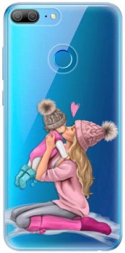 iSaprio Kissing Mom - Blond and Girl for Honor 9 Lite - Phone Cover - Main image
