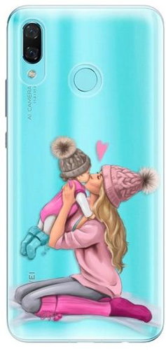 iSaprio Kissing Mom - Blond and Girl for Huawei Nova 3 - Phone Cover - Main image