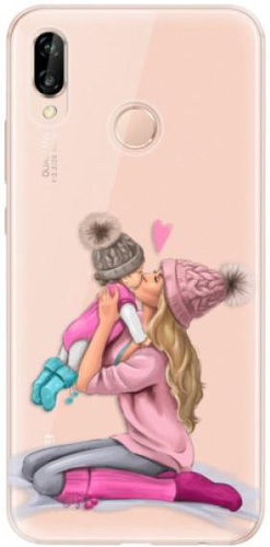 iSaprio Kissing Mom - Blond and Girl for Huawei P20 Lite - Phone Cover - Main image