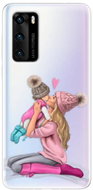 iSaprio Kissing Mom - Blond and Girl for Huawei P40 - Phone Cover
