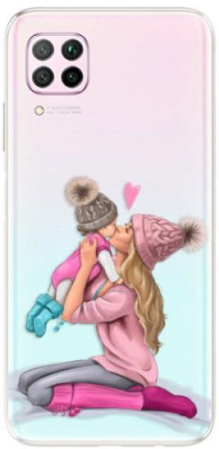 iSaprio Kissing Mom - Blond and Girl for Huawei P40 Lite - Phone Cover - Main image