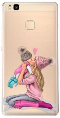 iSaprio Kissing Mom - Blond and Girl for Huawei P9 Lite - Phone Cover - Main image