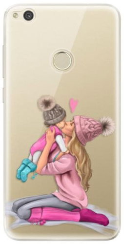 iSaprio Kissing Mom - Blond and Girl for Huawei P9 Lite (2017) - Phone Cover - Main image