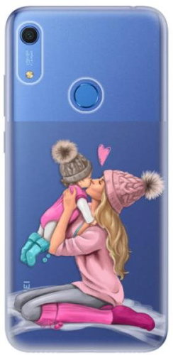 iSaprio Kissing Mom - Blond and Girl for Huawei Y6s - Phone Cover - Main image