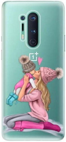 iSaprio Kissing Mom - Blond and Girl for OnePlus 8 Pro - Phone Cover - Main image
