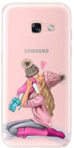 iSaprio Kissing Mom - Blond and Girl for Samsung Galaxy A3 2017 - Phone Cover - Main image