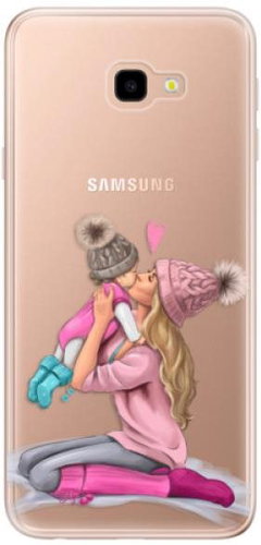 iSaprio Kissing Mom - Blond and Girl for Samsung Galaxy J4+ - Phone Cover - Main image