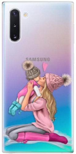 iSaprio Kissing Mom - Blond and Girl for Samsung Galaxy Note 10 - Phone Cover - Main image