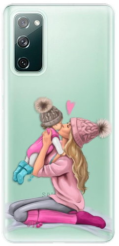 iSaprio Kissing Mom - Blond and Girl for Samsung Galaxy S20 FE - Phone Cover - Main image