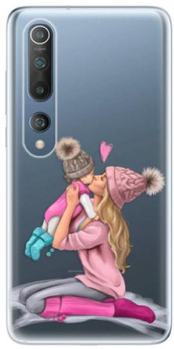 iSaprio Kissing Mom - Blond and Girl for Xiaomi Mi 10 / Mi 10 Pro - Phone Cover - Main image