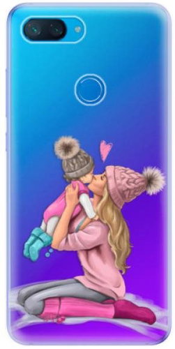 iSaprio Kissing Mom - Blond and Girl for Xiaomi Mi 8 Lite - Phone Cover - Main image