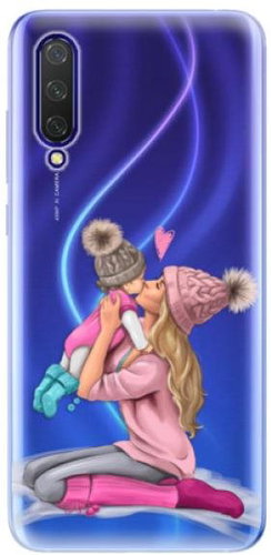 iSaprio Kissing Mom - Blond and Girl for Xiaomi Mi 9 Lite - Phone Cover - Main image