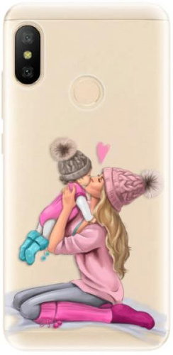 iSaprio Kissing Mom - Blond and Girl for Xiaomi Mi A2 Lite - Phone Cover - Main image