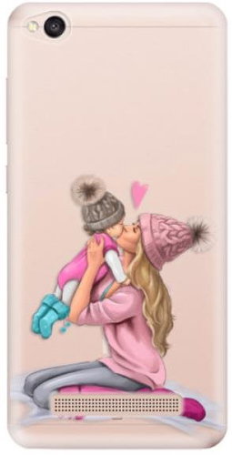 iSaprio Kissing Mom - Blond and Girl for Xiaomi Redmi 4A - Phone Cover - Main image