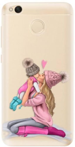 iSaprio Kissing Mom - Blond and Girl for Xiaomi Redmi 4X - Phone Cover - Main image