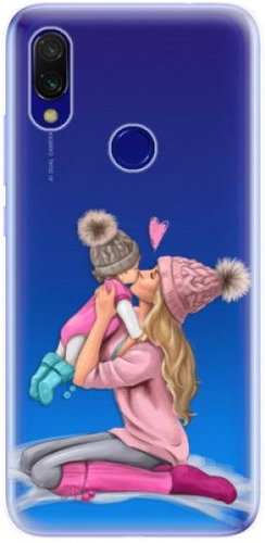 iSaprio Kissing Mom - Blond and Girl for Xiaomi Redmi 7 - Phone Cover - Main image