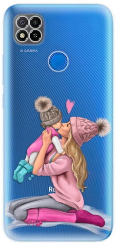 iSaprio Kissing Mom - Blond and Girl for Xiaomi Redmi 9C - Phone Cover - Main image