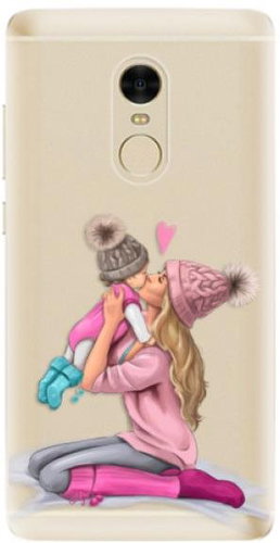 iSaprio Kissing Mom - Blond and Girl for Xiaomi Redmi Note 4 - Phone Cover - Main image