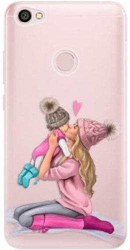iSaprio Kissing Mom - Blond and Girl for Xiaomi Redmi Note 5A - Phone Cover - Main image