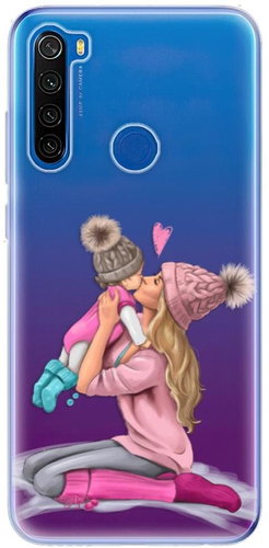 iSaprio Kissing Mom - Blond and Girl for Xiaomi Redmi Note 8T - Phone Cover - Main image