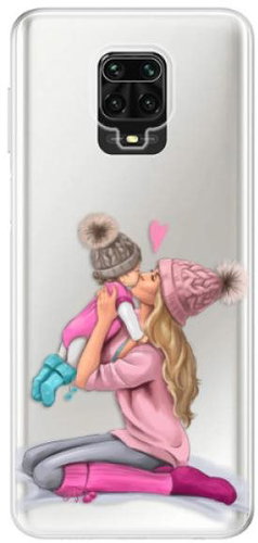 iSaprio Kissing Mom - Blond and Girl for Xiaomi Redmi Note 9 Pro - Phone Cover - Main image