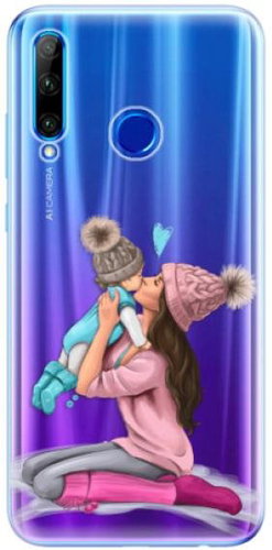 iSaprio Kissing Mom - Brunette and Boy for Honor 20 Lite - Phone Cover - Main image