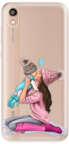 iSaprio Kissing Mom - Brunette and Boy for Honor 8S - Phone Cover - Main image