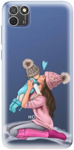 iSaprio Kissing Mom - Brunette and Boy for Honor 9S - Phone Cover - Main image