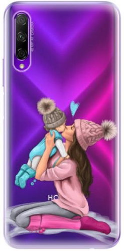 iSaprio Kissing Mom - Brunette and Boy for Honor 9X Pro - Phone Cover - Main image