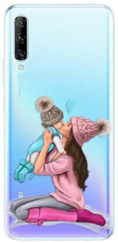 iSaprio Kissing Mom - Brunette and Boy for Huawei P Smart Pro - Phone Cover - Main image