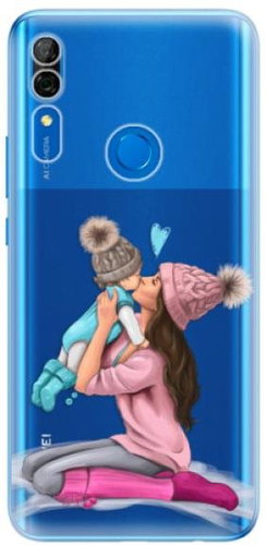 iSaprio Kissing Mom - Brunette and Boy for Huawei P Smart Z - Phone Cover - Main image