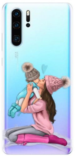 iSaprio Kissing Mom - Brunette and Boy for Huawei P30 Pro - Phone Cover - Main image