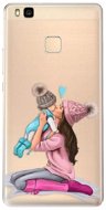 iSaprio Kissing Mom - Brunette and Boy for Huawei P9 Lite - Phone Cover