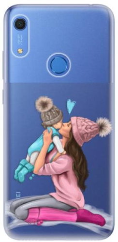 iSaprio Kissing Mom - Brunette and Boy for Huawei Y6s - Phone Cover - Main image