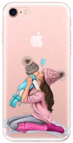 iSaprio Kissing Mom - Brunette and Boy for iPhone 7/ 8/ SE 2020/ SE 2022 - Phone Cover - Main image
