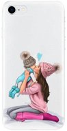 iSaprio Kissing Mom - Brunette and Boy for iPhone SE 2020 - Phone Cover