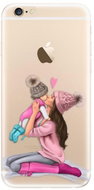iSaprio Kissing Mom - Brunette and Girl for iPhone 6/ 6S - Phone Cover