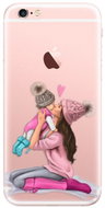 iSaprio Kissing Mom - Brunette and Girl for iPhone 6 Plus - Phone Cover