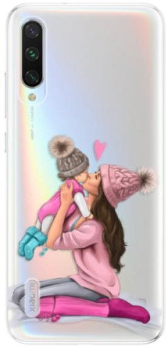 iSaprio Kissing Mom - Brunette and Girl for Xiaomi Mi A3 - Phone Cover - Main image