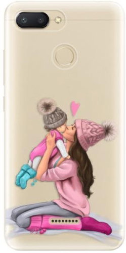iSaprio Kissing Mom - Brunette and Girl for Xiaomi Redmi 6 - Phone Cover - Main image