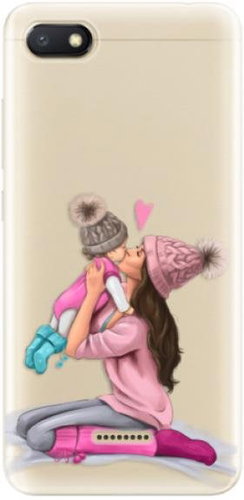 iSaprio Kissing Mom - Brunette and Girl for Xiaomi Redmi 6A - Phone Cover - Main image