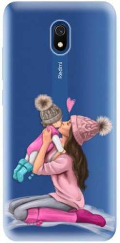 iSaprio Kissing Mom - Brunette and Girl for Xiaomi Redmi 8A - Phone Cover - Main image