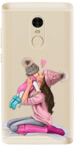 iSaprio Kissing Mom - Brunette and Girl for Xiaomi Redmi Note 4 - Phone Cover - Main image