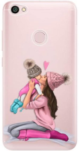 iSaprio Kissing Mom - Brunette and Girl for Xiaomi Redmi Note 5A - Phone Cover - Main image