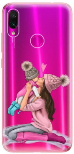 iSaprio Kissing Mom - Brunette and Girl for Xiaomi Redmi Note 7 - Phone Cover - Main image