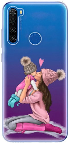 iSaprio Kissing Mom - Brunette and Girl for Xiaomi Redmi Note 8T - Phone Cover - Main image